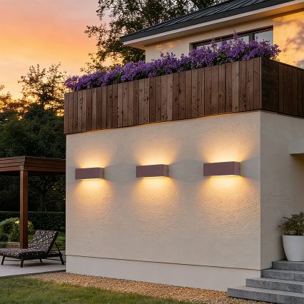 Brilagi - LED vanjsko zidno svjetlo DONNANI LED/7W/230V 20 cm smeđa IP44