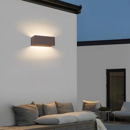 Brilagi - LED vanjsko zidno svjetlo DONNANI LED/7W/230V 20 cm smeđa IP44