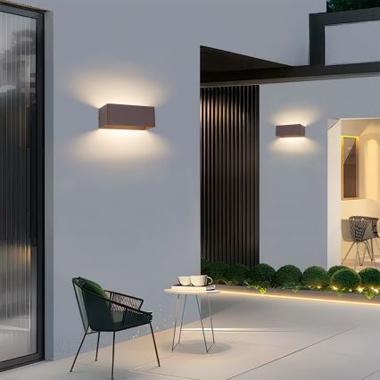 Brilagi - LED vanjsko zidno svjetlo DONNANI LED/7W/230V 20 cm smeđa IP44
