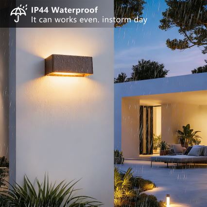 Brilagi - LED vanjsko zidno svjetlo DONNANI LED/7W/230V 20 cm smeđa IP44