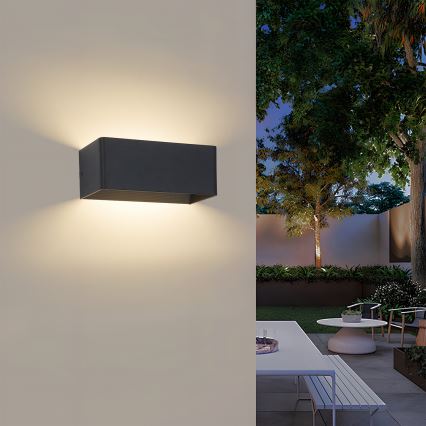 Brilagi - LED vanjsko zidno svjetlo DONNANI LED/7W/230V crno IP44