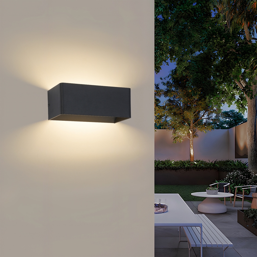 Brilagi - LED vanjsko zidno svjetlo DONNANI LED/7W/230V crno IP44