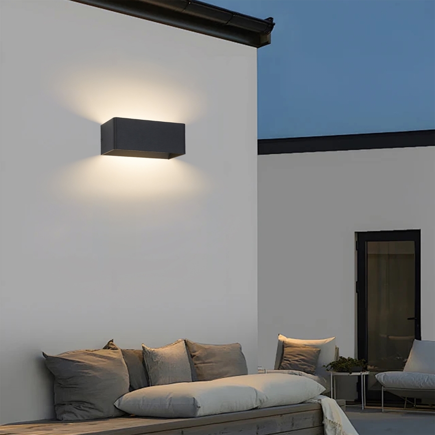 Brilagi - LED vanjsko zidno svjetlo DONNANI LED/7W/230V crno IP44