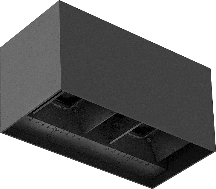 Brilagi - LED vanjsko zidno svjetlo DOUBLE CUBE LED/12W/230V antracit IP65