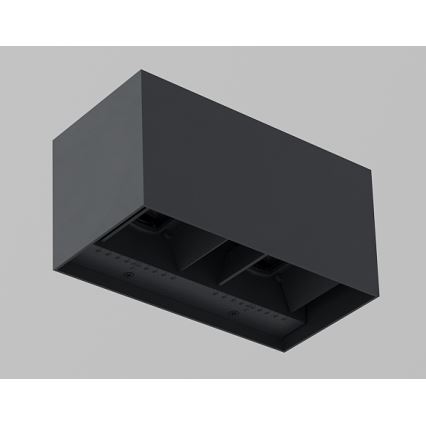 Brilagi - LED vanjsko zidno svjetlo DOUBLE CUBE LED/12W/230V antracit IP65
