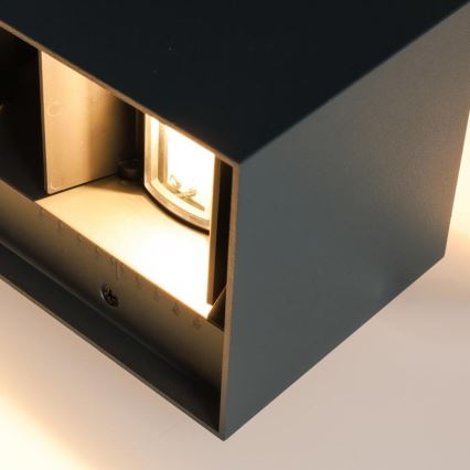 Brilagi - LED vanjsko zidno svjetlo DOUBLE CUBE LED/12W/230V antracit IP65