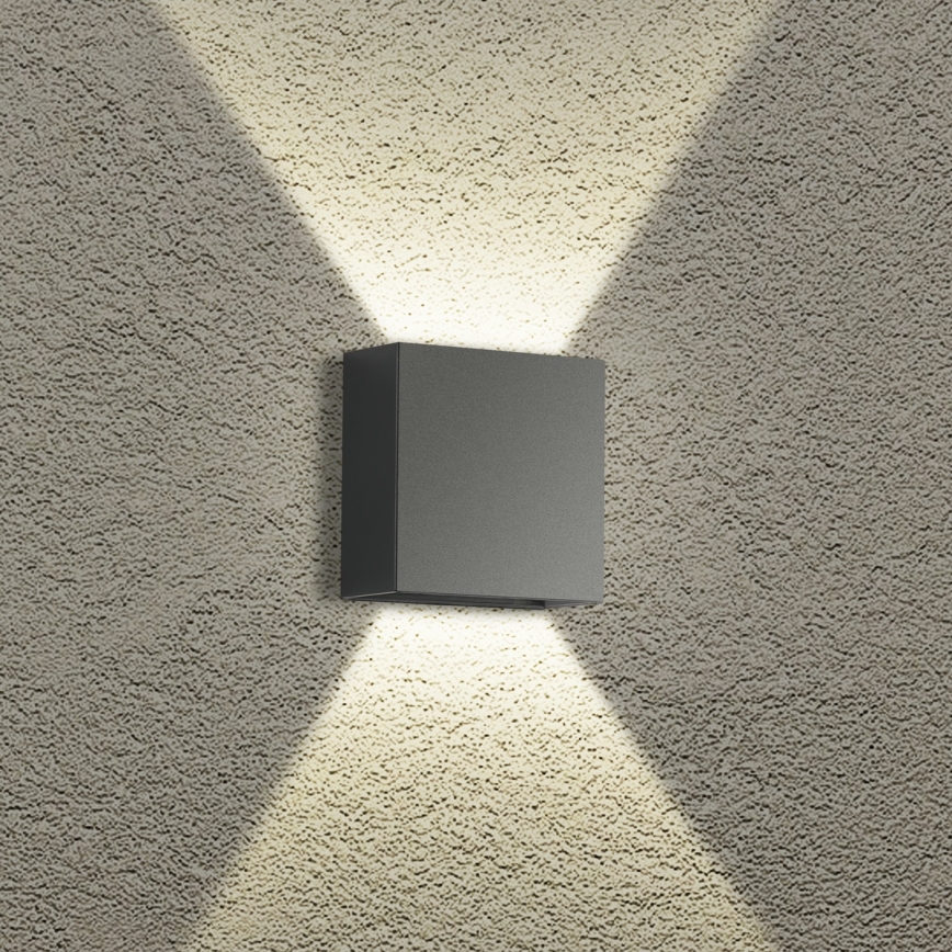 Brilagi - LED vanjsko zidno svjetlo DOUBLERAY LED/4W/230V antracit IP65