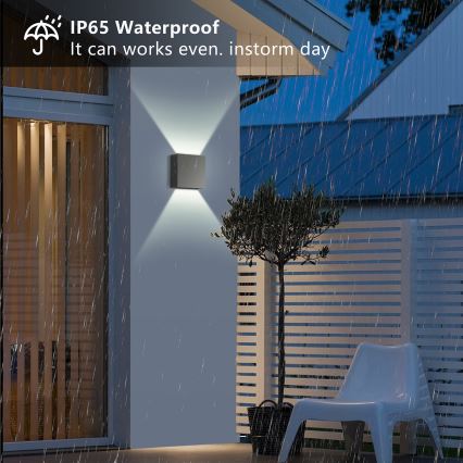 Brilagi - LED vanjsko zidno svjetlo DOUBLERAY LED/4W/230V antracit IP65