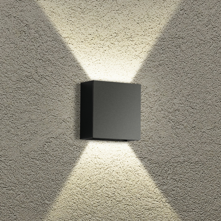 Brilagi - LED Vanjsko zidno svjetlo DOUBLERAY LED/4W/230V crno IP65