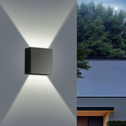 Brilagi - LED Vanjsko zidno svjetlo DOUBLERAY LED/4W/230V crno IP65