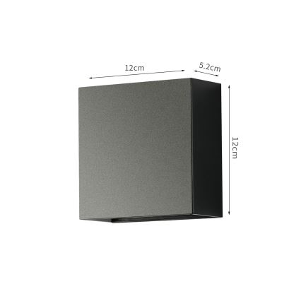 Brilagi - LED Vanjsko zidno svjetlo DOUBLERAY LED/4W/230V crno IP65