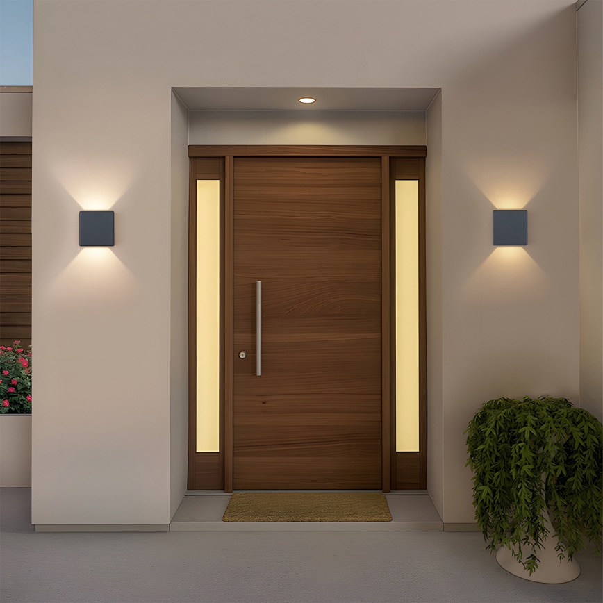 Brilagi - LED vanjsko zidno svjetlo DOUBLERAY LED/6W/230V antracit IP54