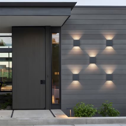 Brilagi - LED vanjsko zidno svjetlo DOUBLERAY LED/6W/230V antracit IP54