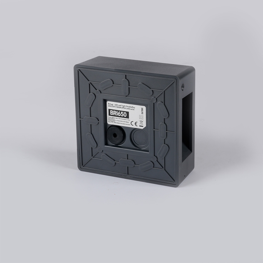 Brilagi - LED vanjsko zidno svjetlo DOUBLERAY LED/6W/230V antracit IP54