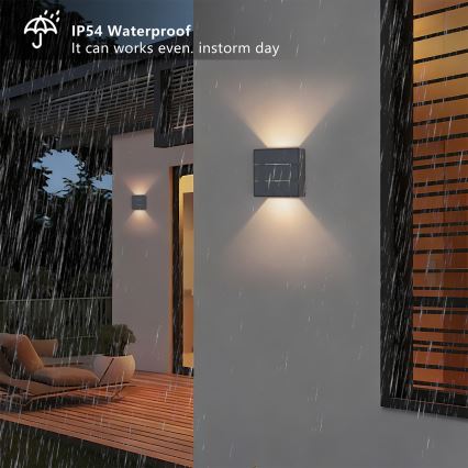 Brilagi -LED Vanjsko zidno svjetlo DOUBLERAY LINE LED/6W/230V antracit IP54