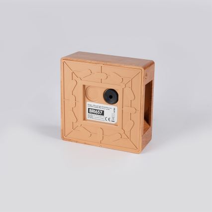 Brilagi -LED Vanjsko zidno svjetlo DOUBLERAY LINE LED/6W/230V drveni dekor IP54