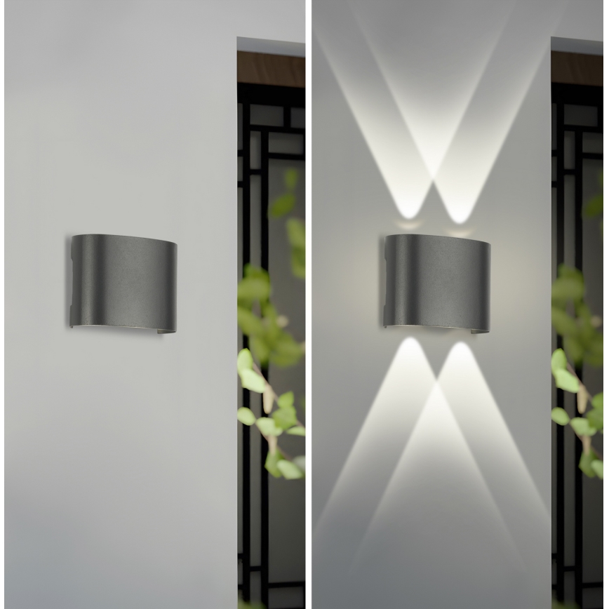 Brilagi - LED Vanjsko zidno svjetlo FLAREBOX LED/4W/230V antracit IP65
