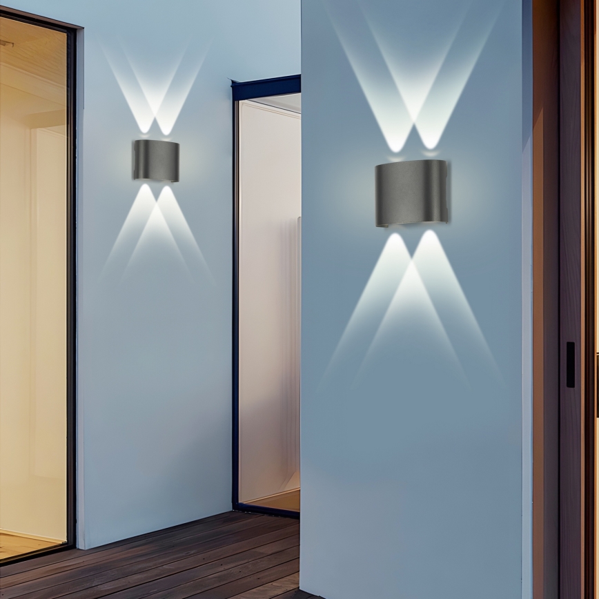 Brilagi - LED Vanjsko zidno svjetlo FLAREBOX LED/4W/230V antracit IP65