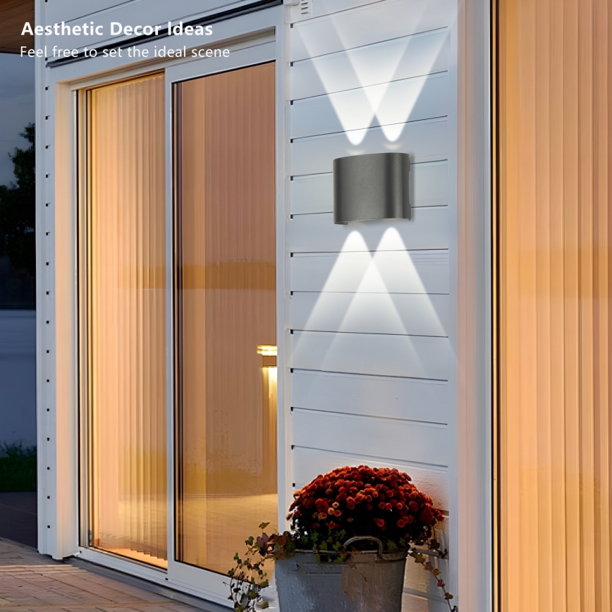 Brilagi - LED Vanjsko zidno svjetlo FLAREBOX LED/4W/230V antracit IP65