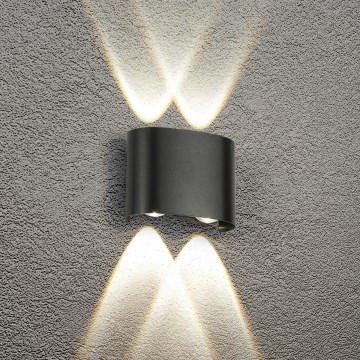 Brilagi - LED vanjsko zidno svjetlo FLAREBOX LED/4W/230V crno IP65