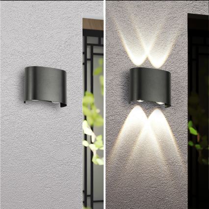 Brilagi - LED vanjsko zidno svjetlo FLAREBOX LED/4W/230V crno IP65