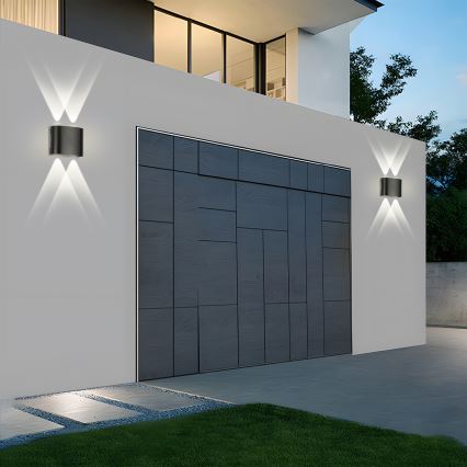 Brilagi - LED vanjsko zidno svjetlo FLAREBOX LED/4W/230V crno IP65