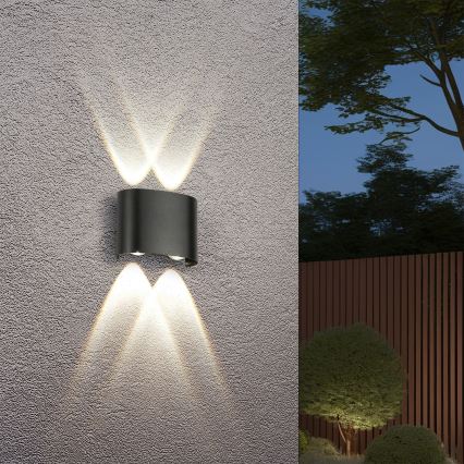 Brilagi - LED vanjsko zidno svjetlo FLAREBOX LED/4W/230V crno IP65