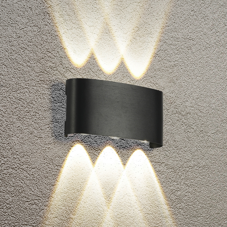 Brilagi - LED vanjsko zidno svjetlo FLAREBOX LED/6W/230V crno IP65