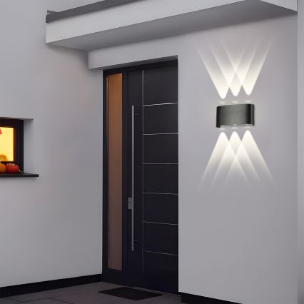 Brilagi - LED vanjsko zidno svjetlo FLAREBOX LED/6W/230V crno IP65