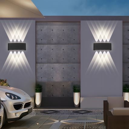 Brilagi - LED vanjsko zidno svjetlo FLAREBOX LED/8W/230V crno IP65