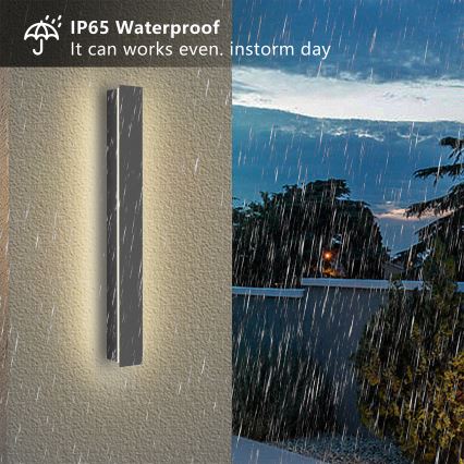 Brilagi - LED vanjska zidna svjetiljka LINEAR LED/12W/230V 3000K IP65 50 cm antracit CRI 90