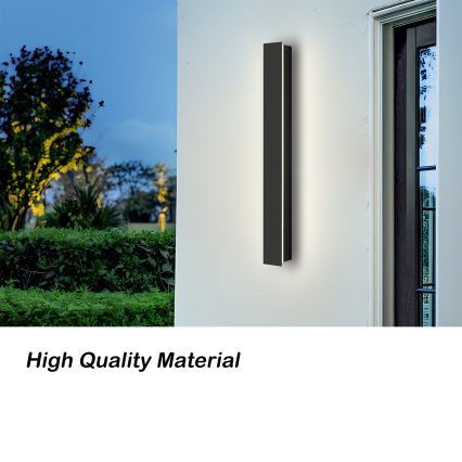 Brilagi - LINEAR vanjska zidna LED svjetiljka 12W/230V 3000K IP65 50 cm crna CRI 90