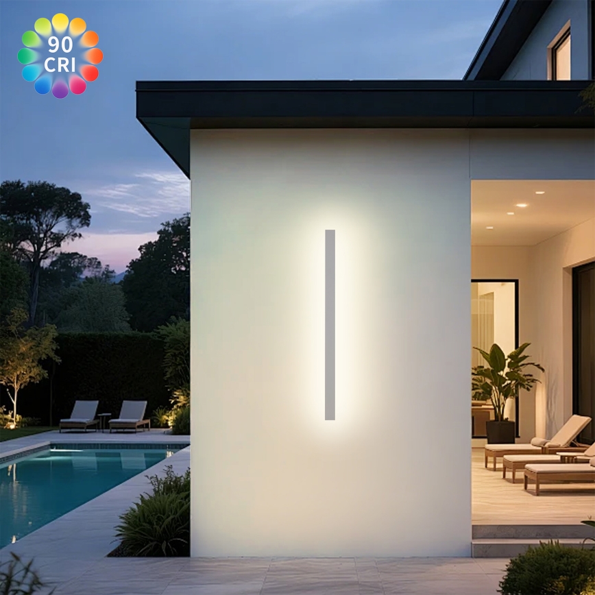 Brilagi - LED vanjska zidna svjetiljka LINEAR LED/22W/230V 3000K IP65 100 cm bijela CRI 90