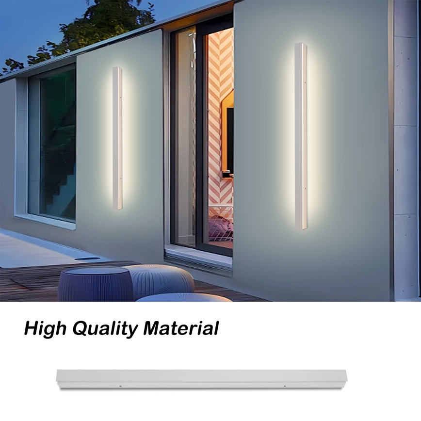 Brilagi - LED vanjska zidna svjetiljka LINEAR LED/22W/230V 3000K IP65 100 cm bijela CRI 90