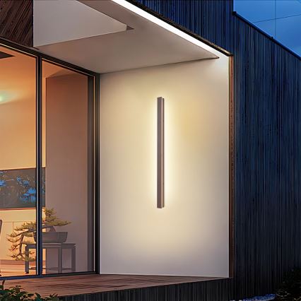 Brilagi - LED vanjska zidna svjetiljka LINEAR LED/22W/230V 3000K IP65 100 cm smeđa CRI 90