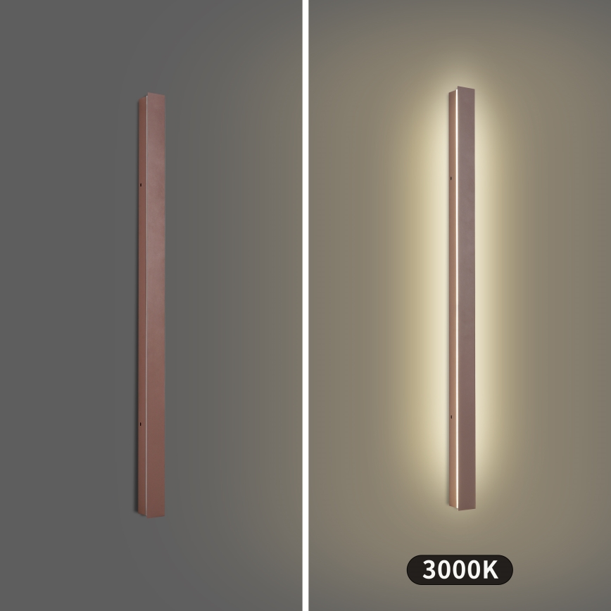Brilagi - LED vanjska zidna svjetiljka LINEAR LED/22W/230V 3000K IP65 100 cm smeđa CRI 90