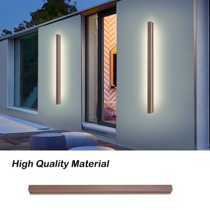 Brilagi - LED vanjska zidna svjetiljka LINEAR LED/22W/230V 3000K IP65 100 cm smeđa CRI 90