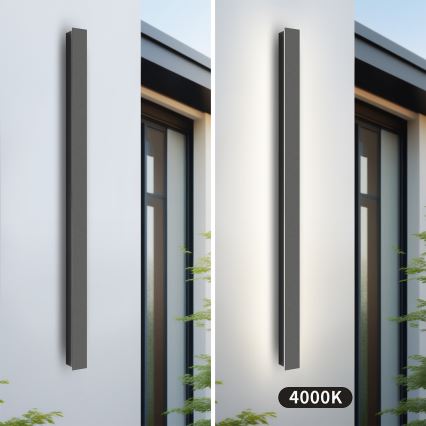 Brilagi - LED vanjsko zidno svjetlo LINEAR LED/22W/230V 4000K IP65 100 cm antracit CRI 90