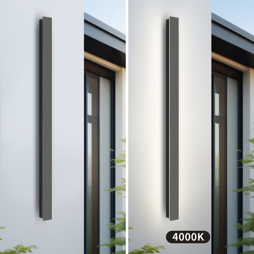 Brilagi - LED vanjsko zidno svjetlo LINEAR LED/22W/230V 4000K IP65 100 cm antracit CRI 90