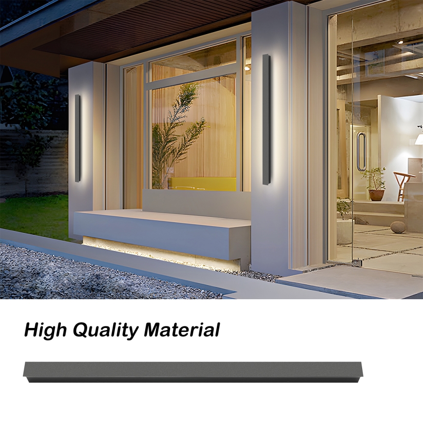 Brilagi - LED vanjsko zidno svjetlo LINEAR LED/22W/230V 4000K IP65 100 cm antracit CRI 90