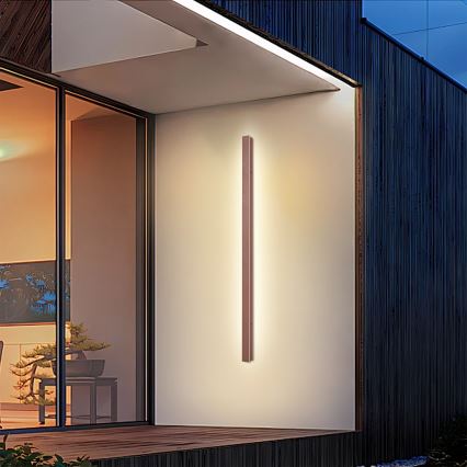 Brilagi - LED vanjska zidna svjetiljka LINEAR LED/32W/230V 3000K IP65 140 cm smeđa CRI 90