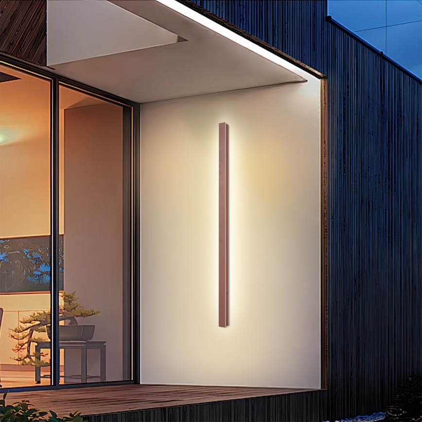 Brilagi - LED vanjska zidna svjetiljka LINEAR LED/32W/230V 3000K IP65 140 cm smeđa CRI 90