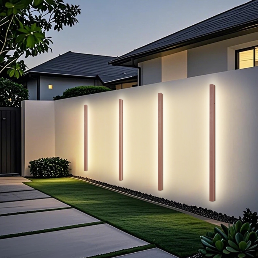 Brilagi - LED vanjska zidna svjetiljka LINEAR LED/32W/230V 3000K IP65 140 cm smeđa CRI 90