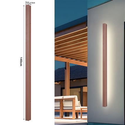 Brilagi - LED vanjska zidna svjetiljka LINEAR LED/32W/230V 3000K IP65 140 cm smeđa CRI 90