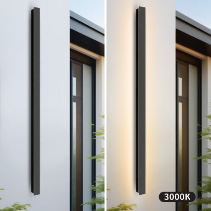 Brilagi - LED Vanjsko zidno svjetlo LINEAR LED/32W/230V 3000K IP65 140 cm crno CRI 90