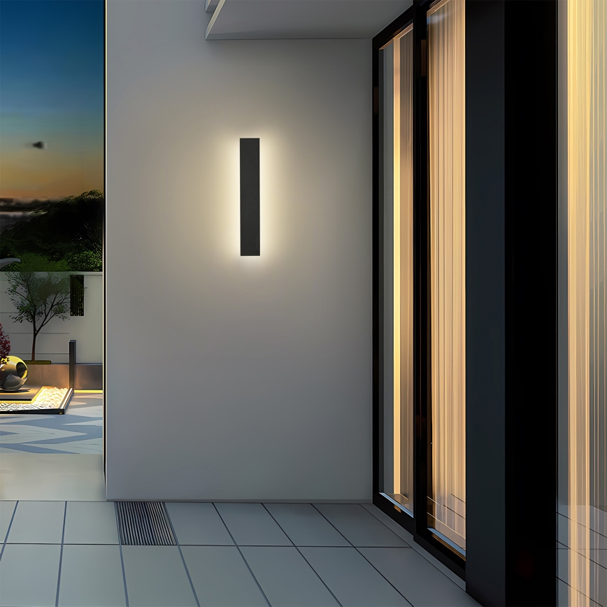 Brilagi - LED vanjsko zidno svjetlo LINEAR LED/8W/230V 3000K IP65 30 cm crna CRI 90