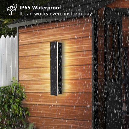 Brilagi - LED vanjsko zidno svjetlo LINEAR LED/8W/230V 3000K IP65 30 cm crna CRI 90