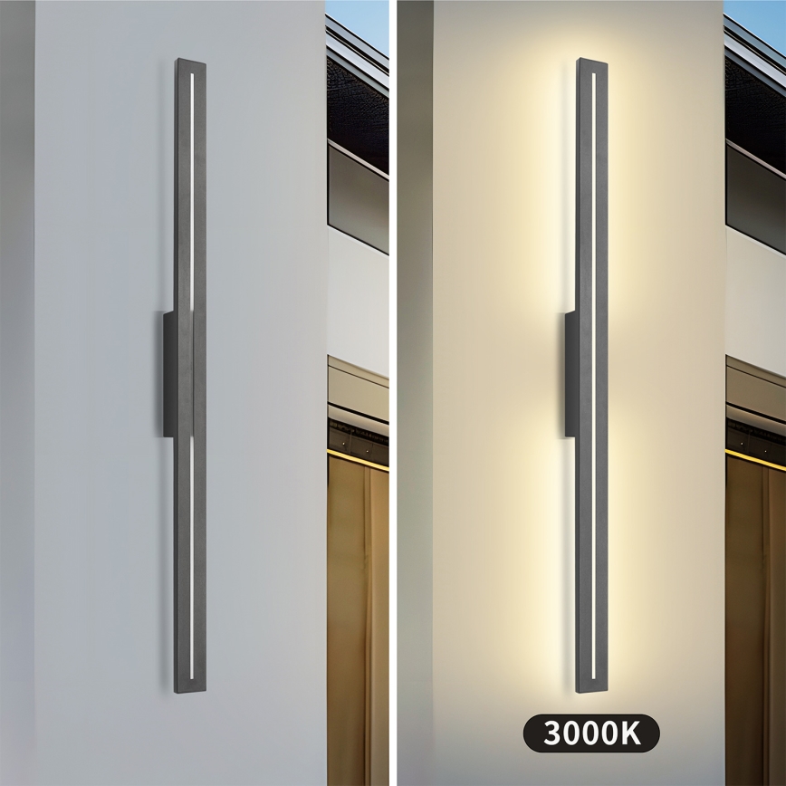 Brilagi - LED vanjsko zidno svjetilo LINEO LED/24W/230V 3000K IP65 100 cm antracit