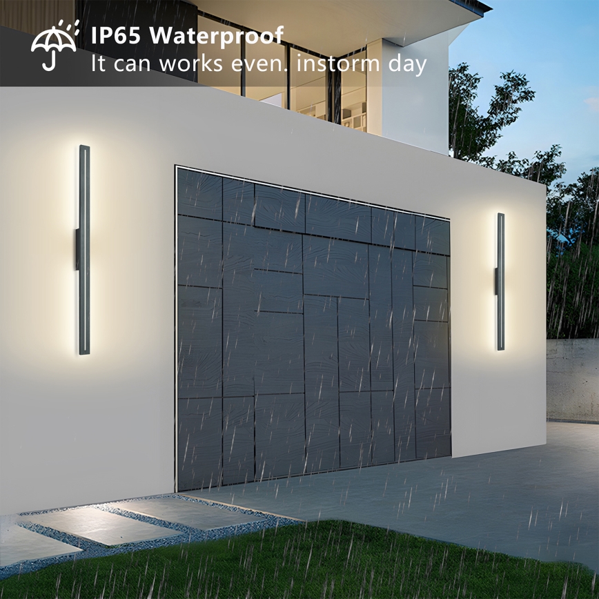 Brilagi - LED vanjsko zidno svjetilo LINEO LED/24W/230V 3000K IP65 100 cm antracit