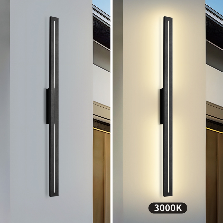 Brilagi - LED vanjska zidna svjetiljka LINEO LED/24W/230V 3000K IP65 100 cm crna